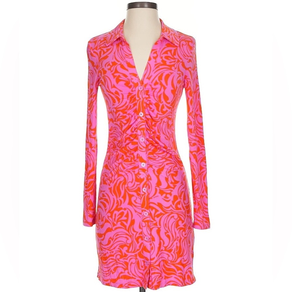 Retro Vibe Button Down Mini Dress